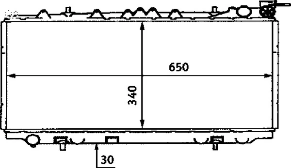Radiaator, mootorijahutus MAHLE CR 435 000S
