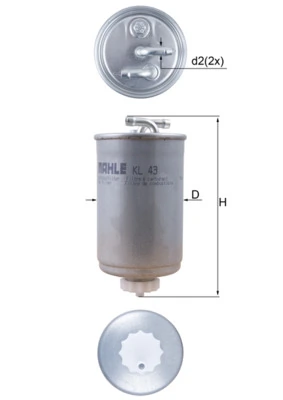 Kütusefilter MAHLE KL 43