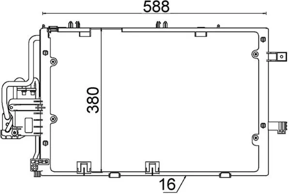 Kondensaator, kliimaseade MAHLE AC 308 000S