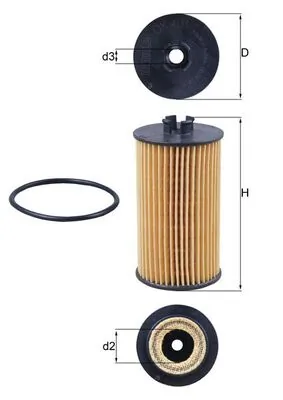 Õlifilter MAHLE OX 401D