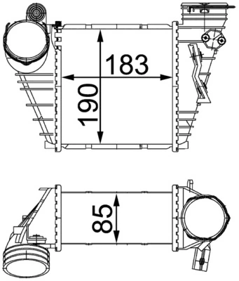 Kompressoriõhu radiaator MAHLE CI 299 000S