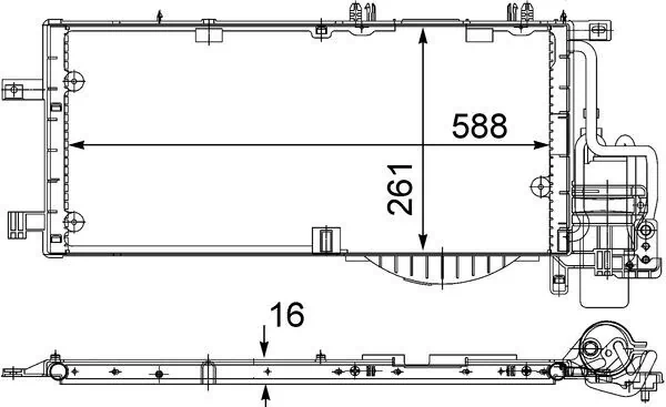 Kondensaator, kliimaseade MAHLE AC 336 000S