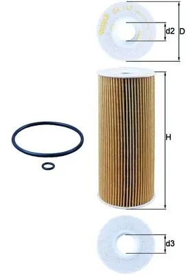 Õlifilter MAHLE OX 143D