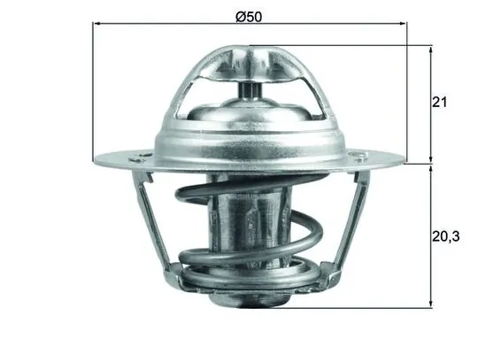Termostaat, Jahutusvedelik MAHLE TX 196 83D