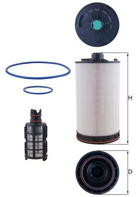 Kütusefilter MAHLE KX 654KIT