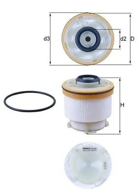 Kütusefilter MAHLE KX 586D