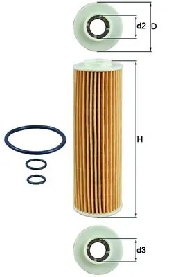 Õlifilter MAHLE OX 183/5D