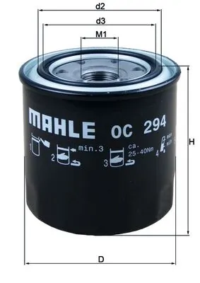Õlifilter MAHLE OC 294
