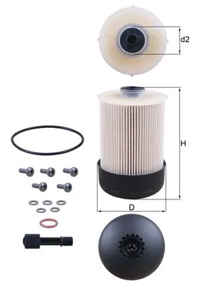 Kütusefilter MAHLE KX 338/22D