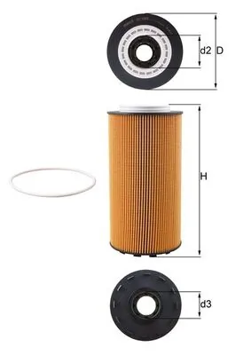 Õlifilter MAHLE OX 1293D