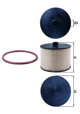 Kütusefilter MAHLE KX 201D
