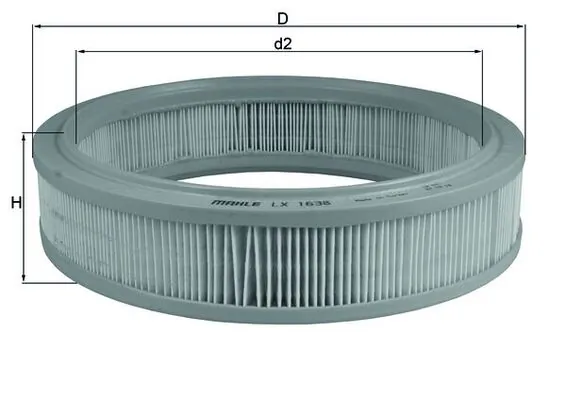 Õhufilter MAHLE LX 1638