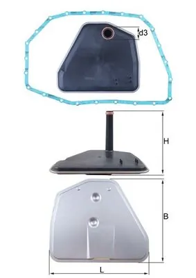 Hüdraulikafilter, automaatkäigukast MAHLE HX 164D