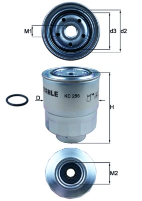 Kütusefilter MAHLE KC 256D