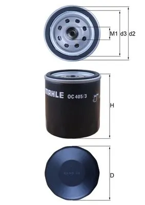 Õlifilter MAHLE OC 405/3