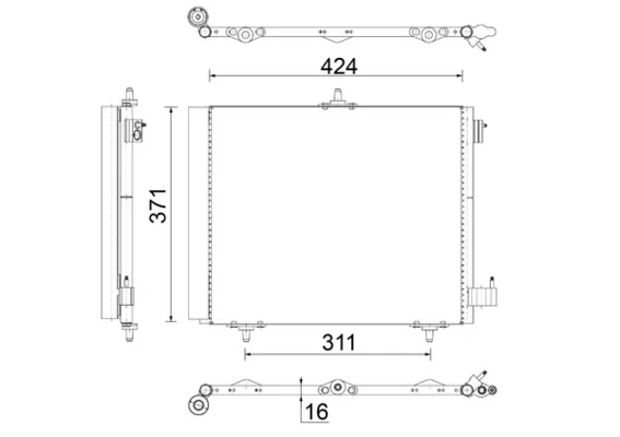 Kondensaator, kliimaseade MAHLE AC 460 000S