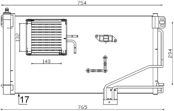 Kondensaator, kliimaseade MAHLE AC 346 000S