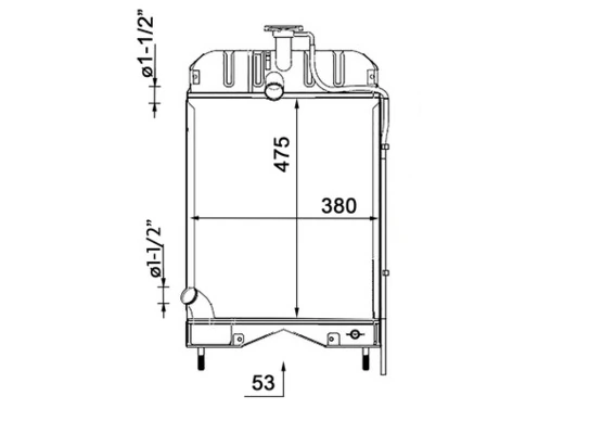 Radiaator, mootorijahutus MAHLE CR 2329 000S