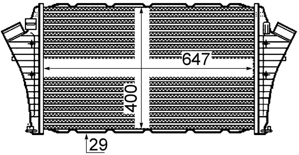 Kompressoriõhu radiaator MAHLE CI 304 000P