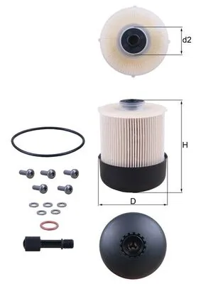 Kütusefilter MAHLE KX 338/28D