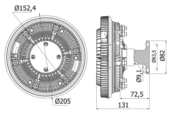 Sidur, radiaatoriventilaator MAHLE CFC 37 000S
