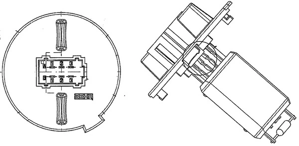 Takistus, salongipuhur MAHLE ABR 57 000P