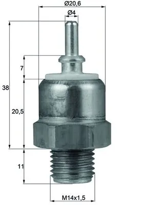 Temperatuurilülitus, radiaatorivent. MAHLE TSW 45