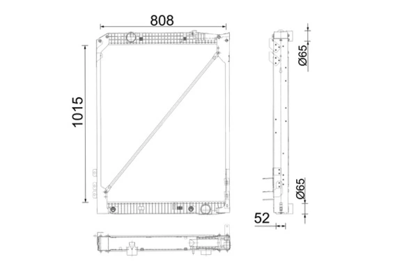 Radiaator, mootorijahutus MAHLE CR 686 001P