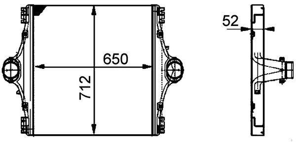 Kompressoriõhu radiaator MAHLE CI 99 000P