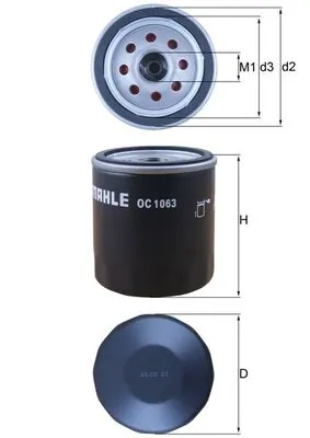 Õlifilter MAHLE OC 1063