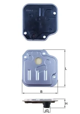 Hüdraulikafilter, automaatkäigukast MAHLE HX 244