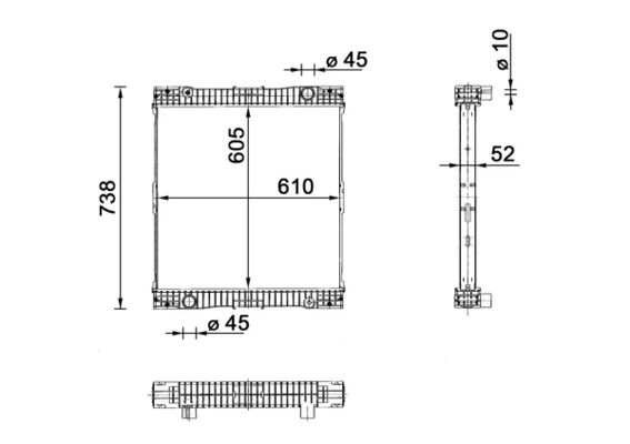 Radiaator, mootorijahutus MAHLE CR 109 000P