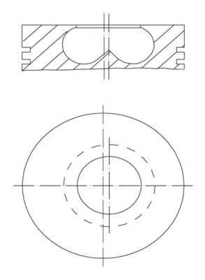 Kolvid MAHLE 081 PI 00123 000