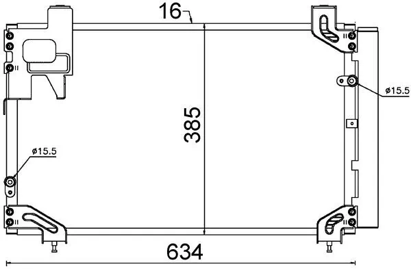 Kondensaator, kliimaseade MAHLE AC 711 000S