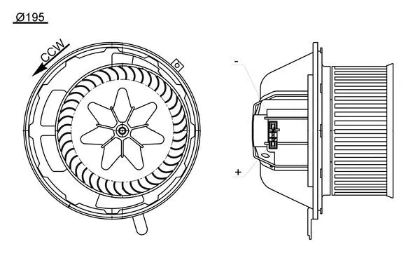 Salongipuhur MAHLE AB 194 000S