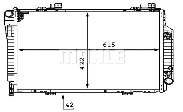 Radiaator, mootorijahutus BEHR *** PREMIUM LINE *** MAHLE CR 231 000P