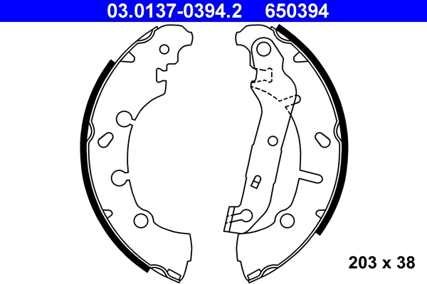 Piduriklotside komplekt ATE 03.0137-0394.2