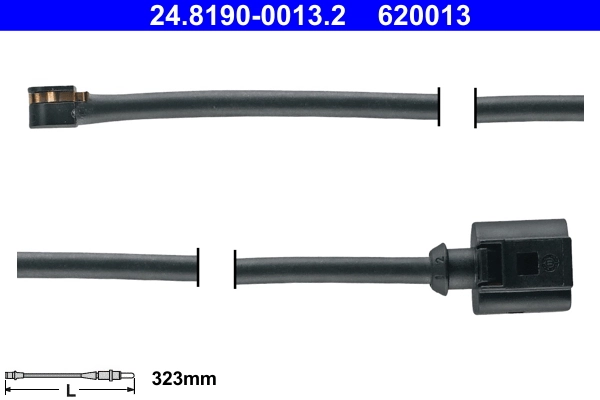 Hoiatuskontakt, piduriklotsi kulumine ATE 24.8190-0013.2
