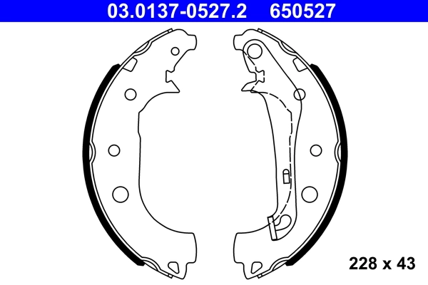 Piduriklotside komplekt ATE 03.0137-0527.2