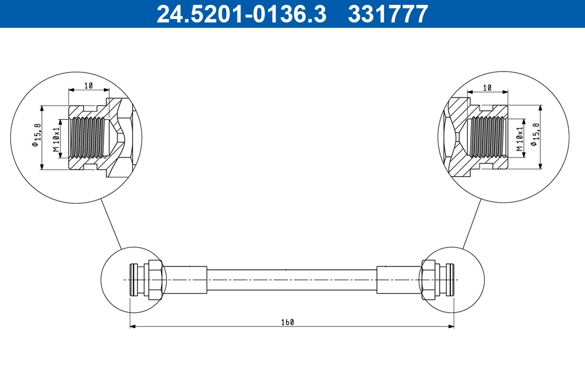 Pidurivoolik ATE 24.5201-0136.3