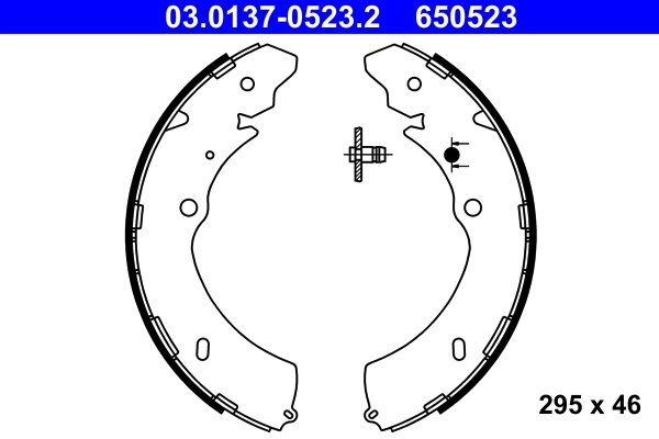 Piduriklotside komplekt ATE 03.0137-0523.2