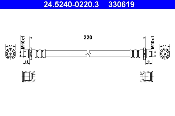 Pidurivoolik ATE 24.5240-0220.3
