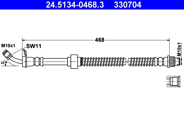 Pidurivoolik ATE 24.5134-0468.3