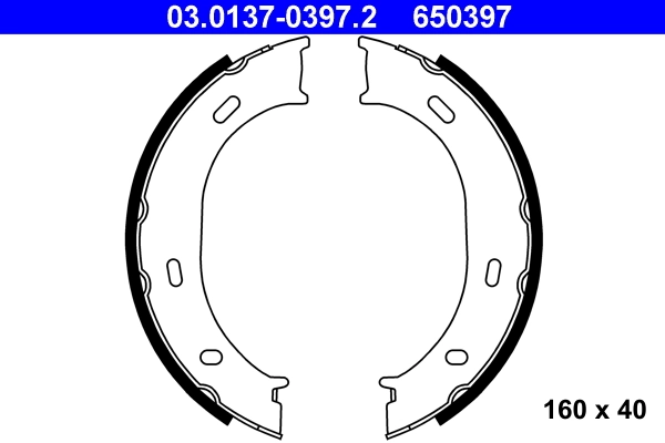 Piduriklotside komplekt, seisupidur ATE 03.0137-0397.2