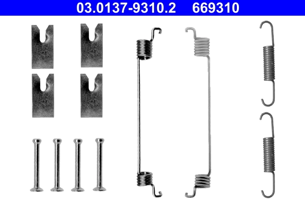 Lisakomplekt, Piduriklotsid ATE 03.0137-9310.2