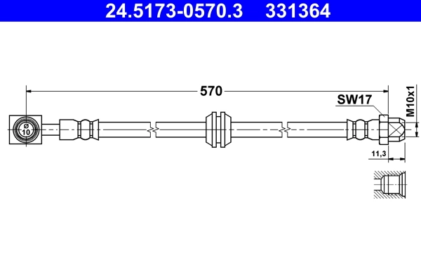 Pidurivoolik ATE 24.5173-0570.3