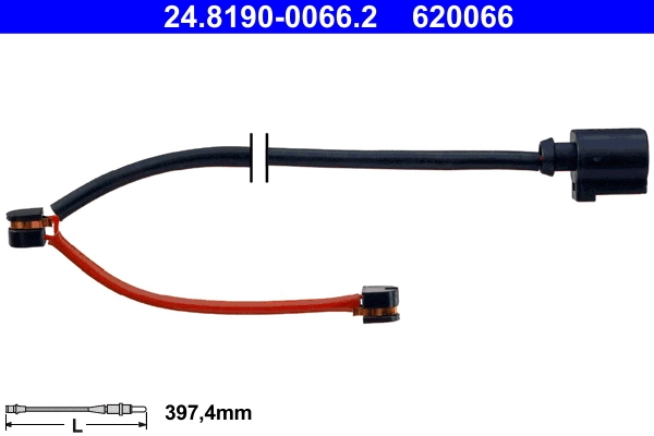 Hoiatuskontakt, piduriklotsi kulumine ATE 24.8190-0066.2