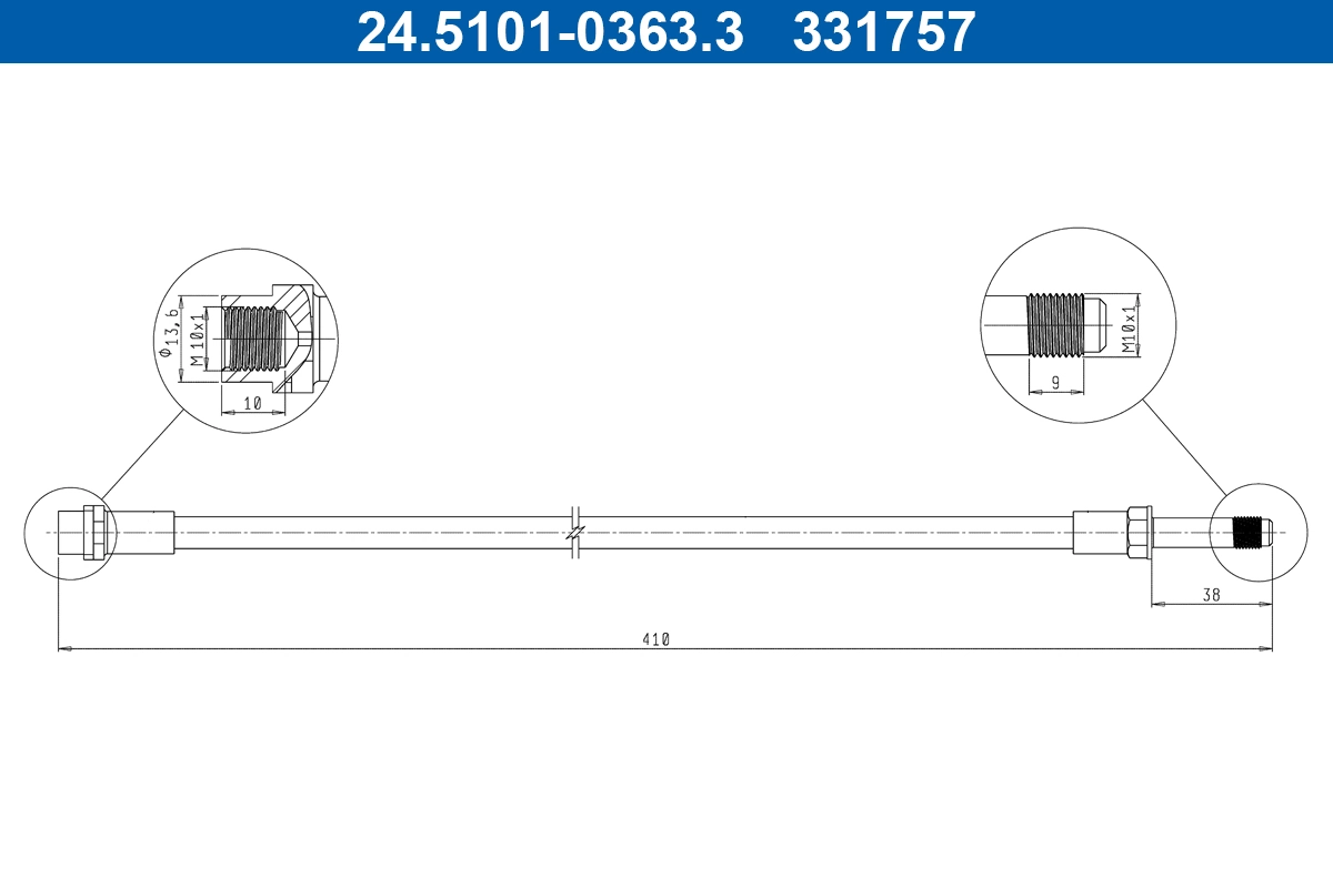 Pidurivoolik ATE 24.5101-0363.3