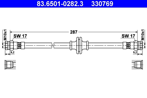 Pidurivoolik ATE 83.6501-0282.3