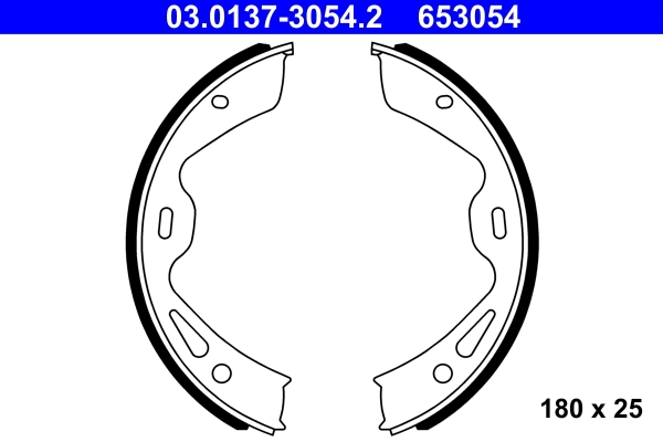 Piduriklotside komplekt, seisupidur ATE 03.0137-3054.2